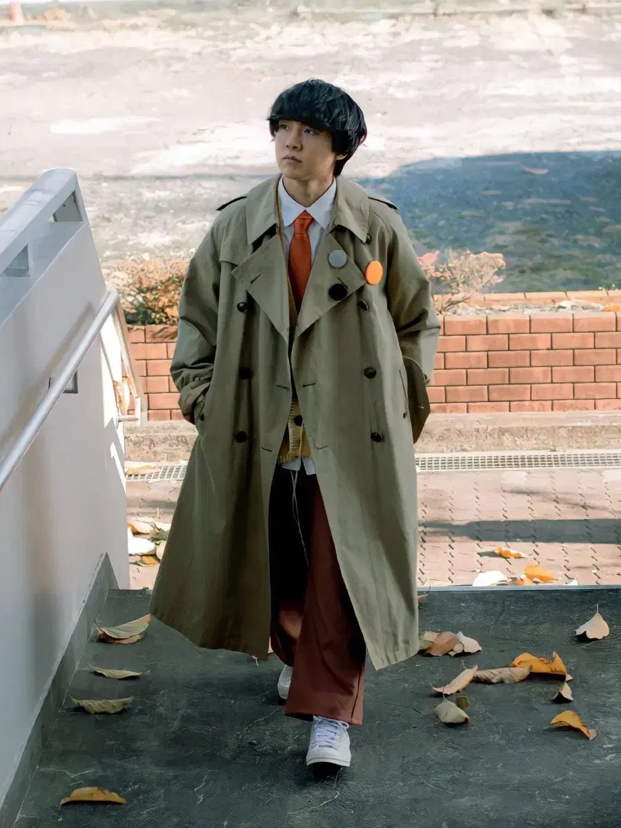 AURALEE FINX POLYESTER BIG TRENCH COAT - トレンチコート